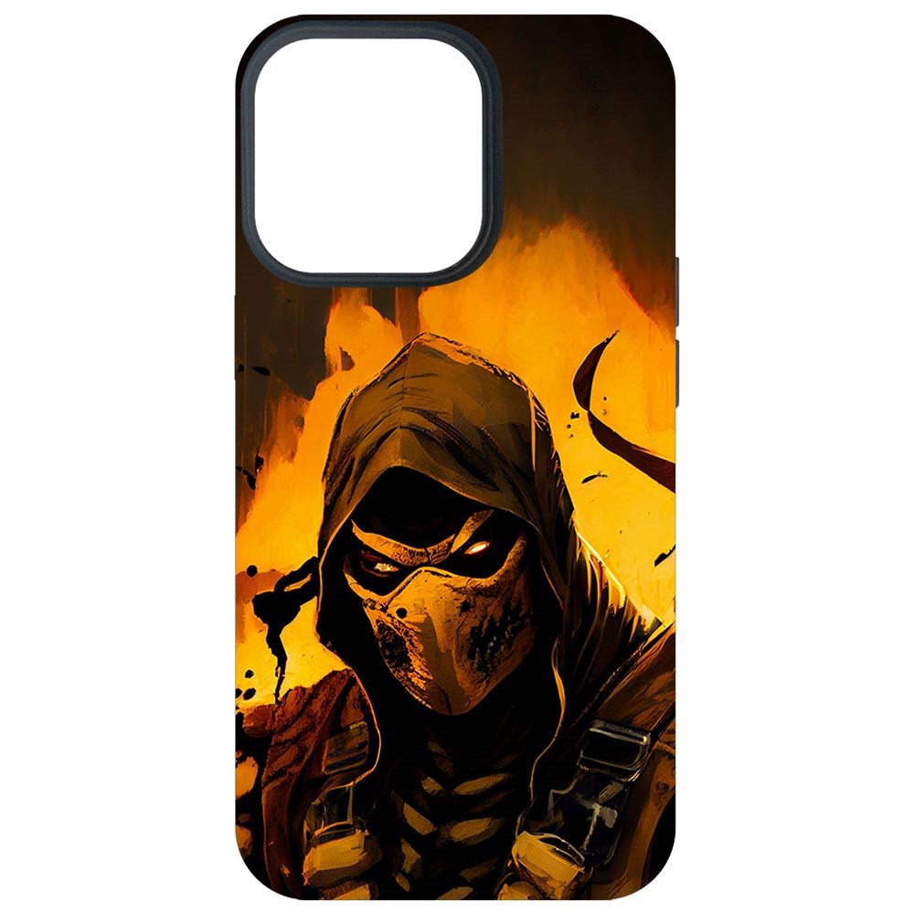 

Чехол-накладка Krutoff Soft Case Мортал Комбат. Скорпион для iPhone 13 Pro черный