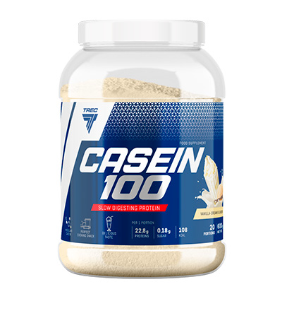 Trec Nutrition Casein 100, 600 г, вкус: крем-ваниль