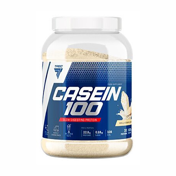 Trec Nutrition Casein 100, 600 г, вкус: крем-ваниль