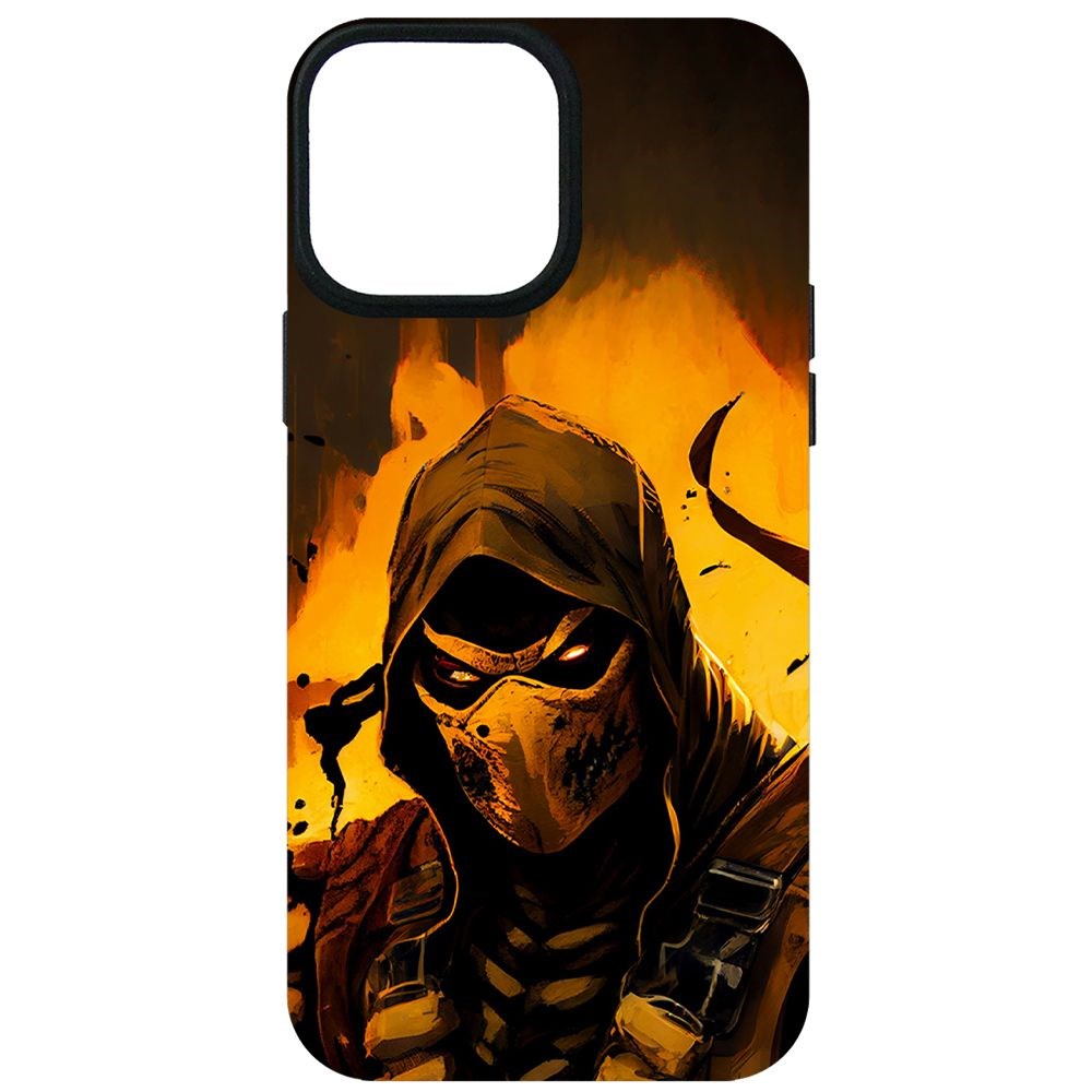 

Чехол-накладка Krutoff Soft Case Мортал Комбат. Скорпион для iPhone 13 Pro Max черный