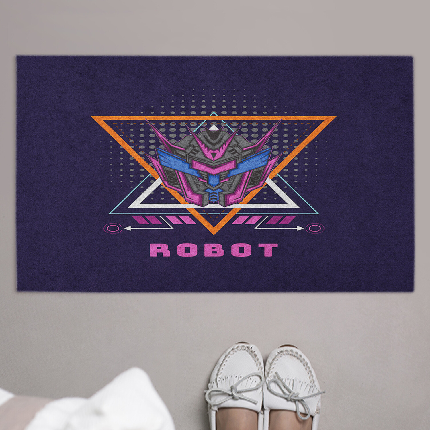 

Коврик придверный в прихожую с принтом JoyArty "Робот в шлеме" 45 на 75 см, Робот в шлеме