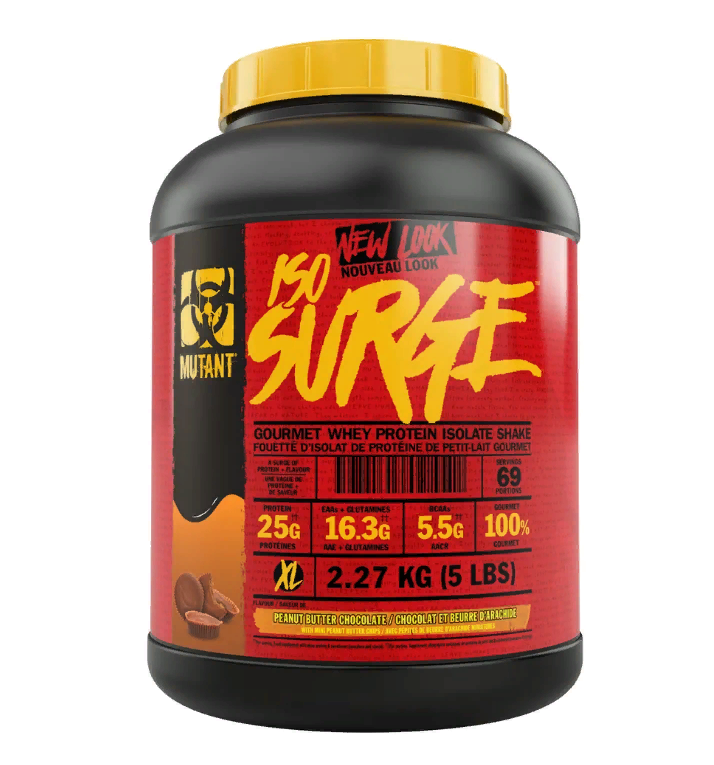 

Mutant Iso Surge изолят, 2270 г, вкус: арахисовое масло-шоколад, Iso Surge