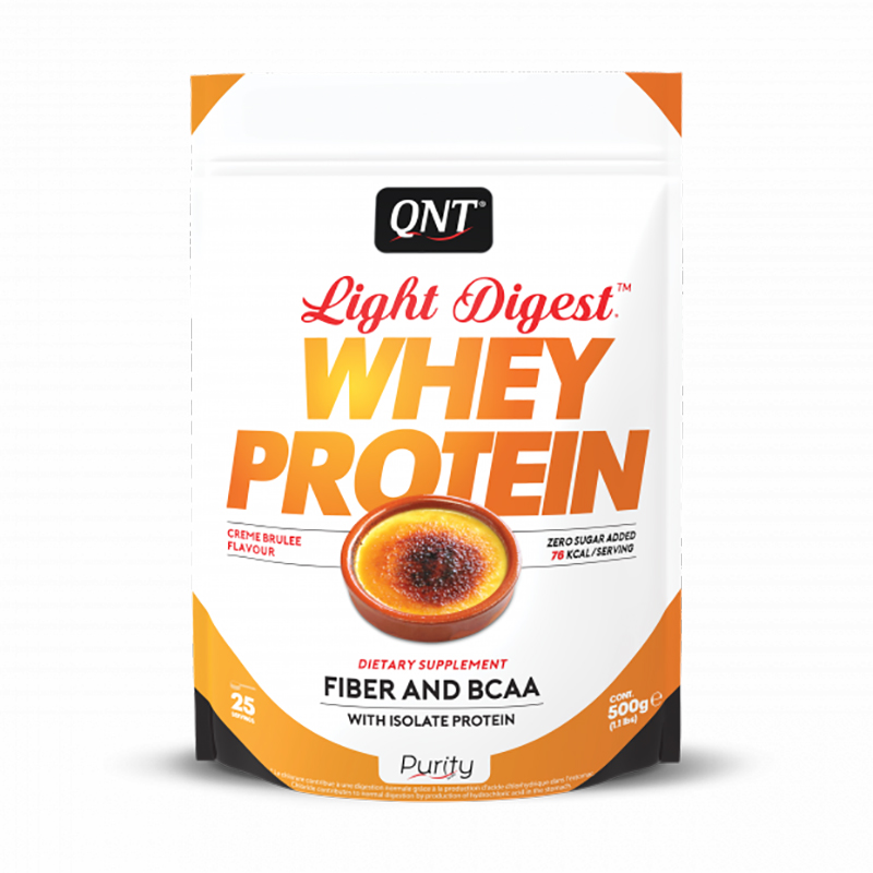 QNT Whey Protein Light Digest, 500 г, вкус: крем-брюле