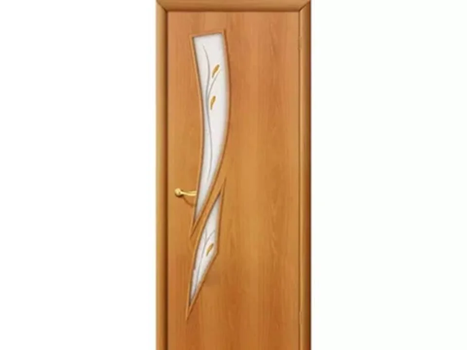 фото Дверь вдк стрелиция миланский орех стекло фьюзинг 80х200, мдф