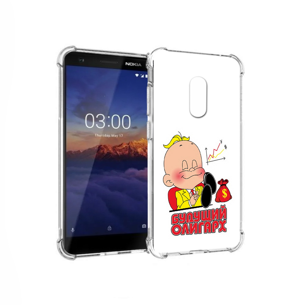 

Чехол MyPads Tocco для Nokia 3.1 Будущий олигарх (PT114125.119.37), Прозрачный, Tocco