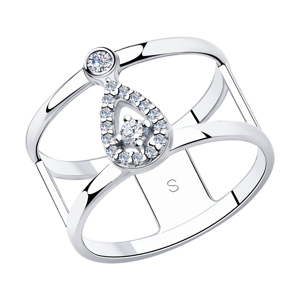 

Кольцо из серебра р. , SOKOLOV 94013051, фианит, 94013051