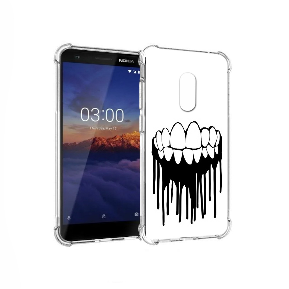 

Чехол MyPads Tocco для Nokia 3.1 зубы (PT114125.119.372), Прозрачный, Tocco
