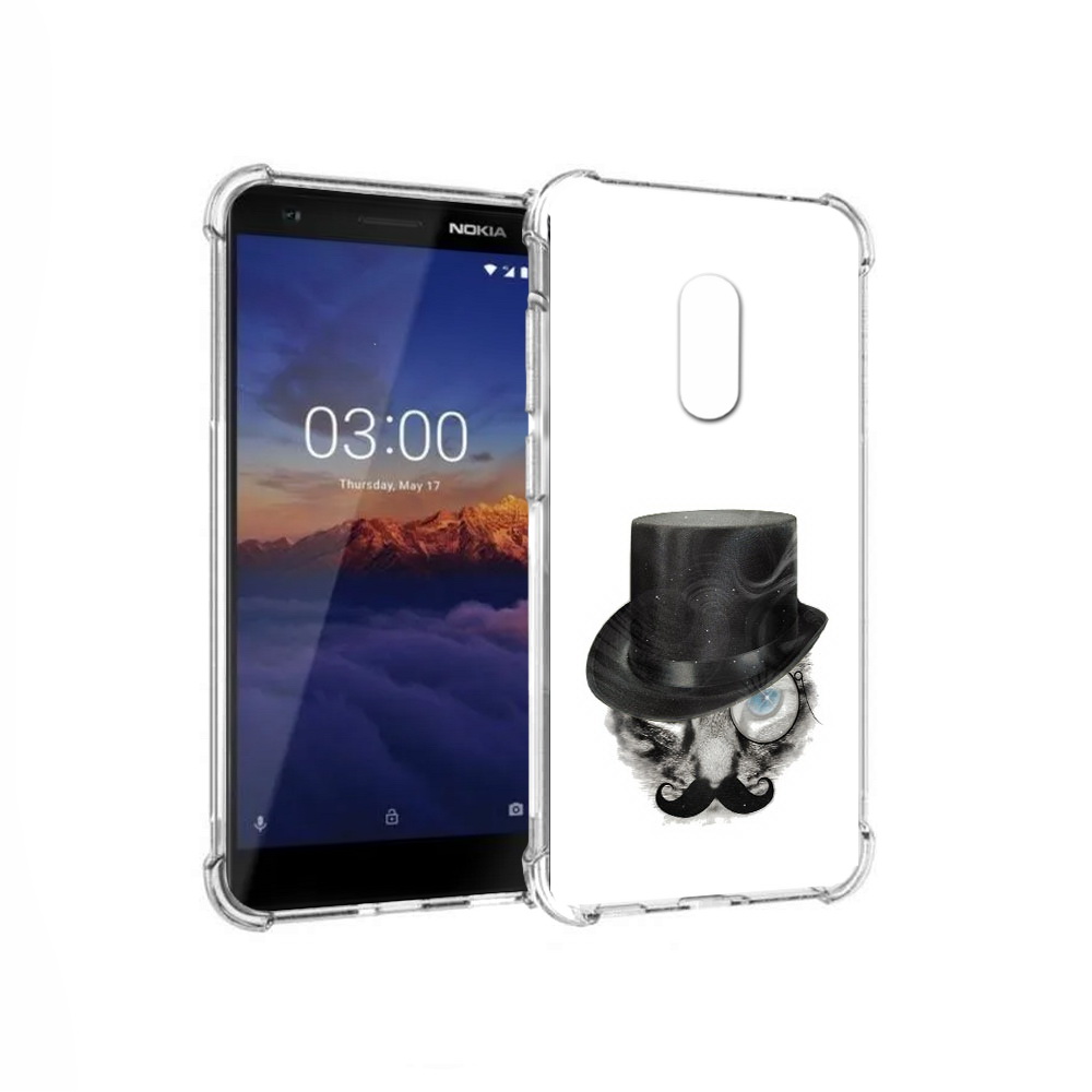 

Чехол MyPads Tocco для Nokia 3.1 интелегентный кот (PT114125.119.378), Прозрачный, Tocco
