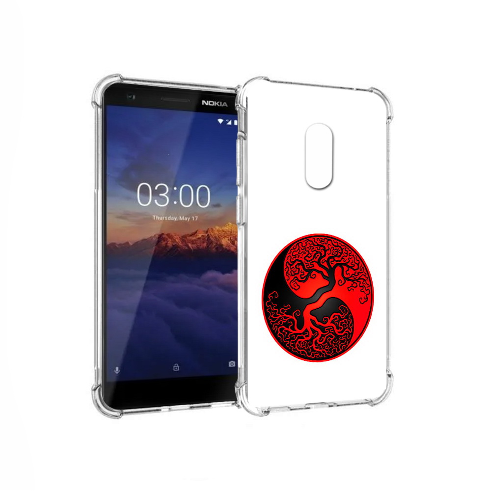 

Чехол MyPads Tocco для Nokia 3.1 инь янь дерево (PT114125.119.379), Прозрачный, Tocco