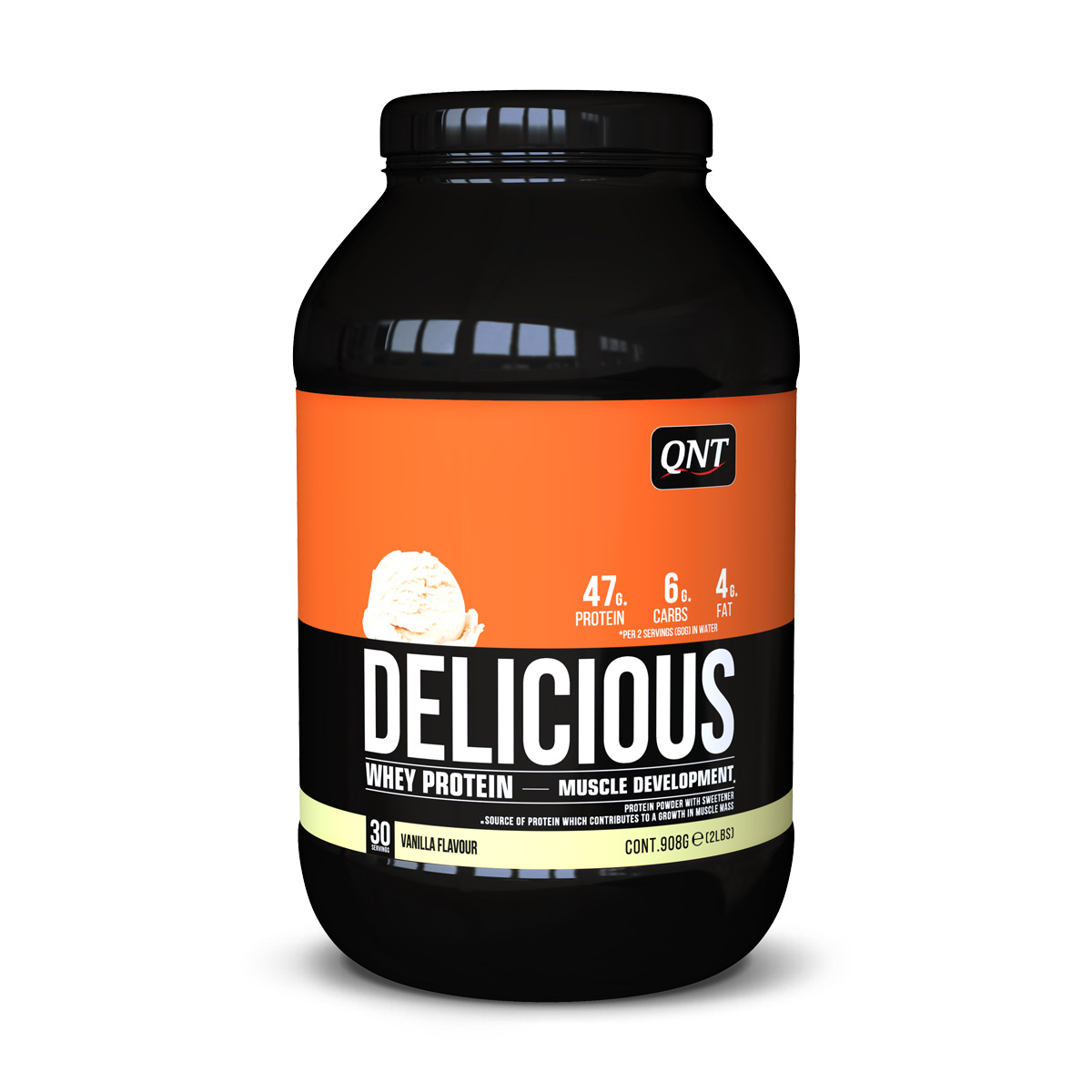 фото Qnt delicious whey protein, 908 г, вкус: ваниль