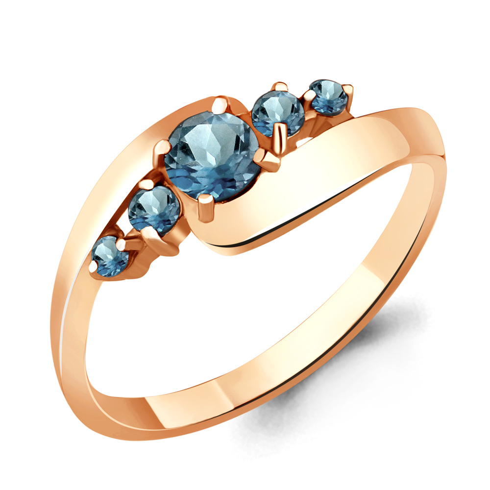 фото Кольцо из серебра с топазом р. 18,5 aquamarine 6568408_925_з