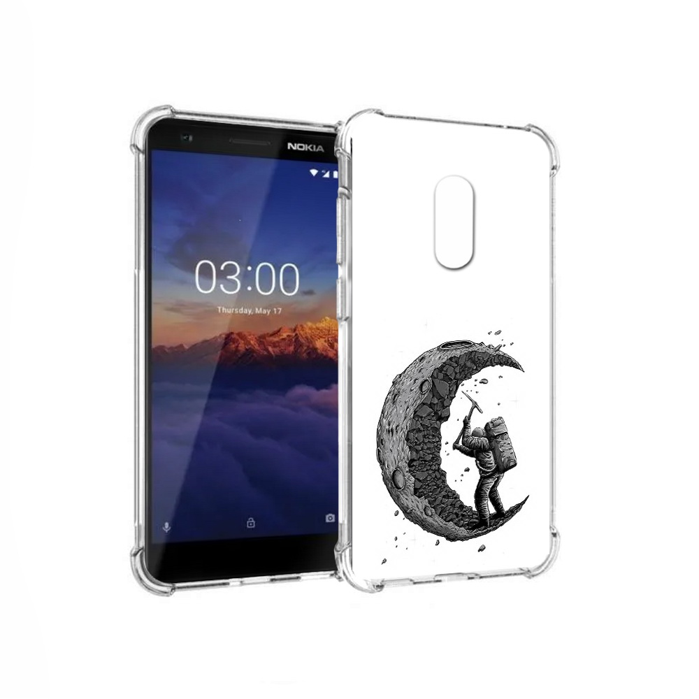 

Чехол MyPads Tocco для Nokia 3.1 камненная луна (PT114125.119.384), Прозрачный, Tocco
