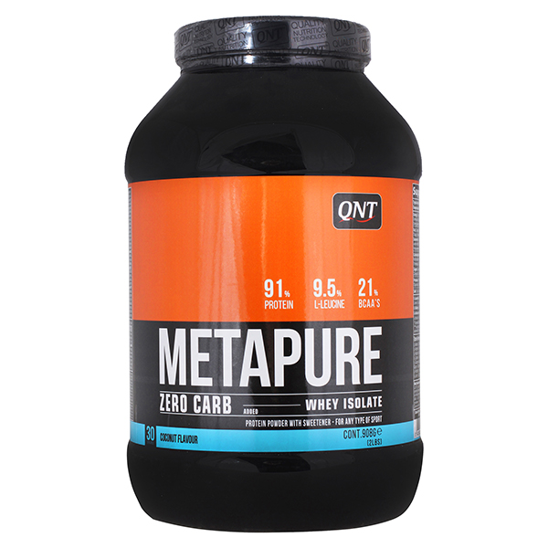 фото Qnt metapure zero carb, 908 г, вкус: кокос