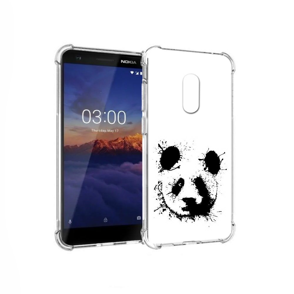

Чехол MyPads Tocco для Nokia 3.1 клякса-панда (PT114125.119.389), Прозрачный, Tocco