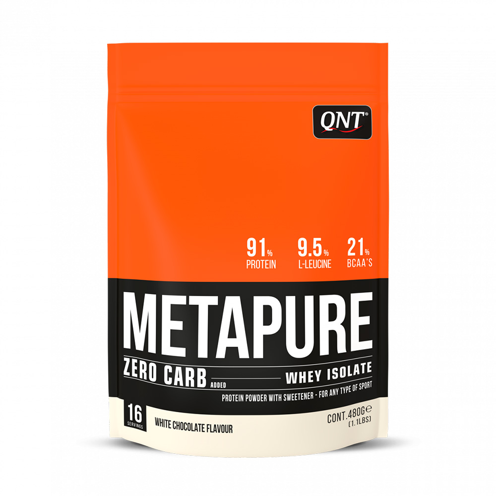 фото Qnt metapure zero carb, 480 г, вкус: белый шоколад