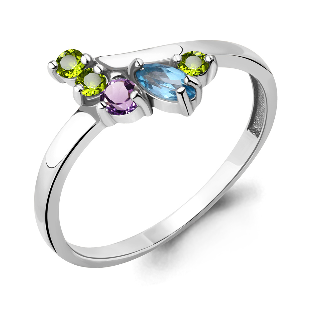 

Кольцо из серебра с топазом р.  Aquamarine 6568540_925_р, 6568540_925_р