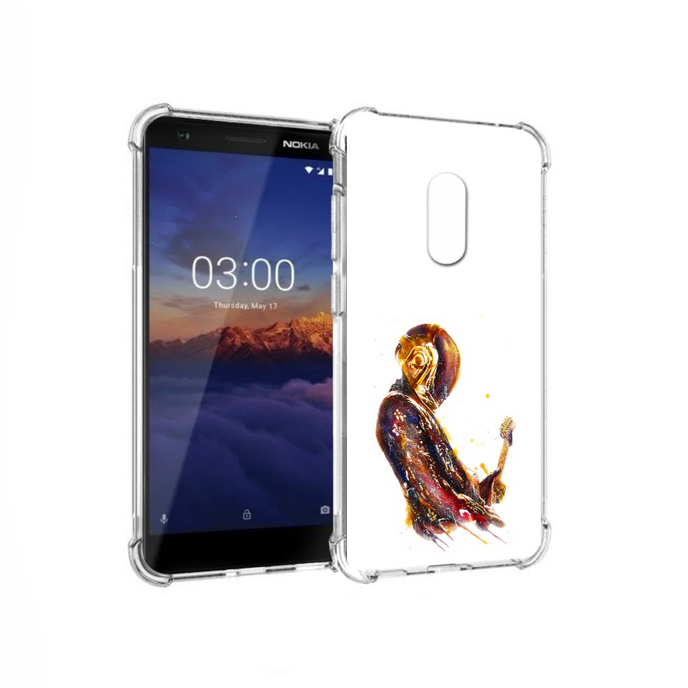 

Чехол MyPads Tocco для Nokia 3.1 космо-музыкант (PT114125.119.393), Прозрачный, Tocco