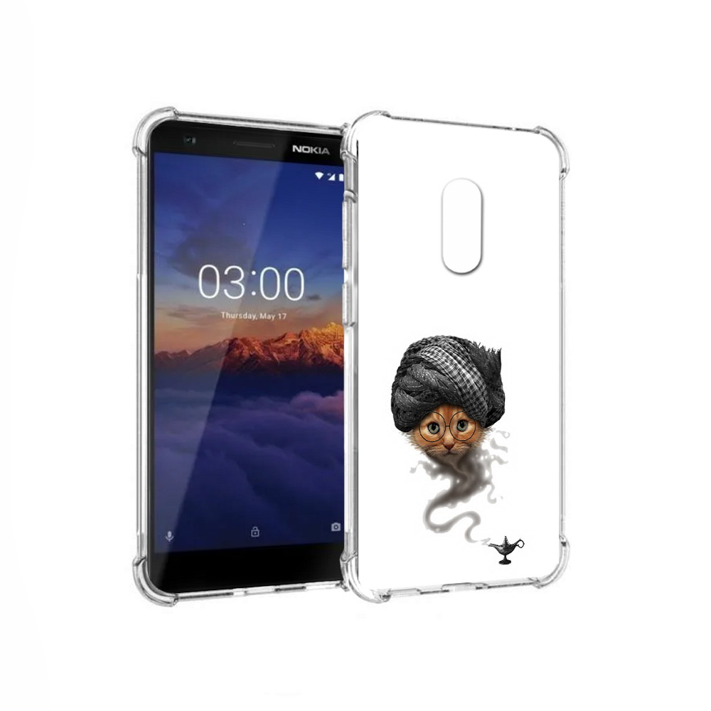 

Чехол MyPads Tocco для Nokia 3.1 кот джин (PT114125.119.398), Прозрачный, Tocco