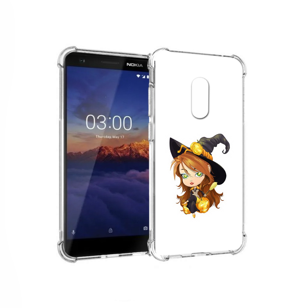 

Чехол MyPads Tocco для Nokia 3.1 Ведьмочка (PT114125.119.40), Прозрачный, Tocco
