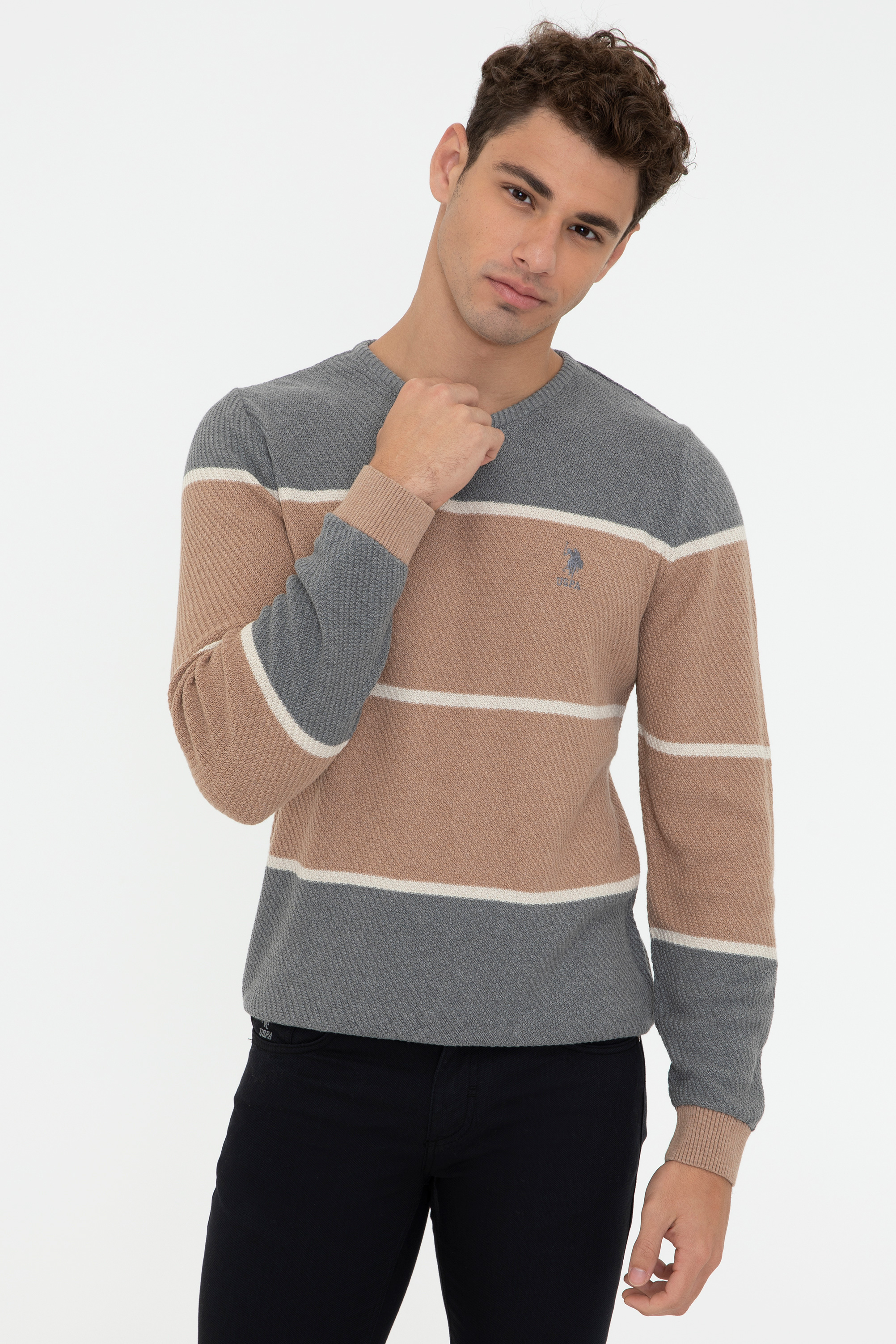 

Джемпер мужской U.S. POLO Assn. G081SZ0TK0PİRLO серый L, G081SZ0TK0PİRLO