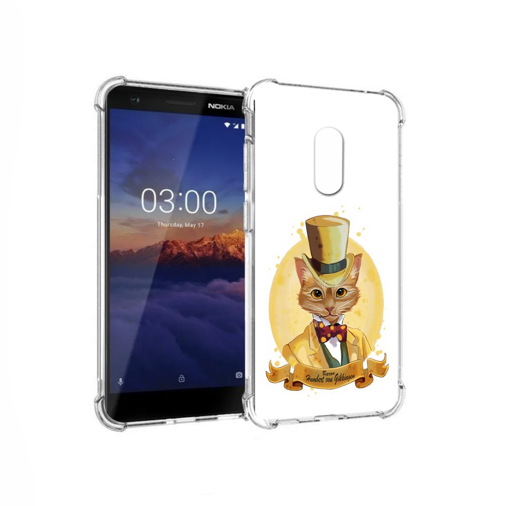 

Чехол MyPads Tocco для Nokia 3.1 кот юрист (PT114125.119.401), Прозрачный, Tocco