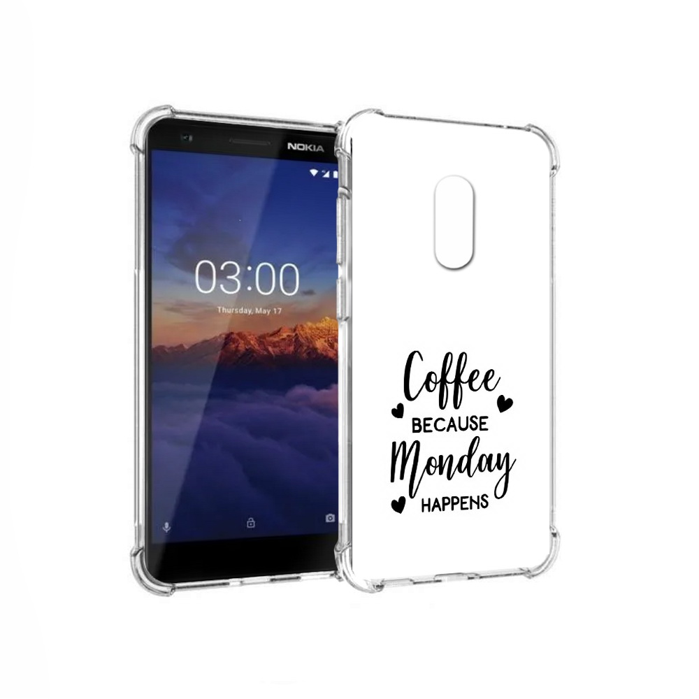 

Чехол MyPads Tocco для Nokia 3.1 кофе и понедельник стал счастливым (PT114125.119.402), Прозрачный, Tocco