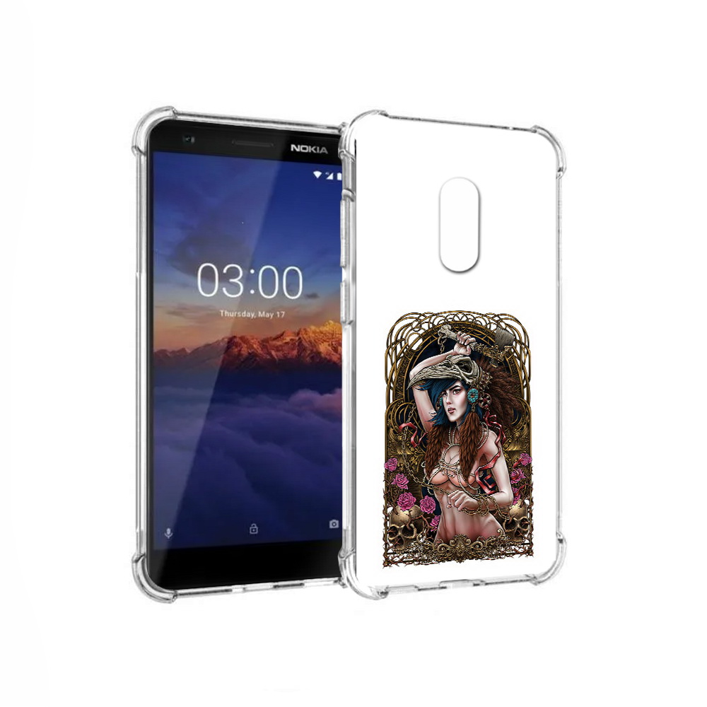 

Чехол MyPads Tocco для Nokia 3.1 красивая девушка рисунок (PT114125.119.407), Прозрачный, Tocco
