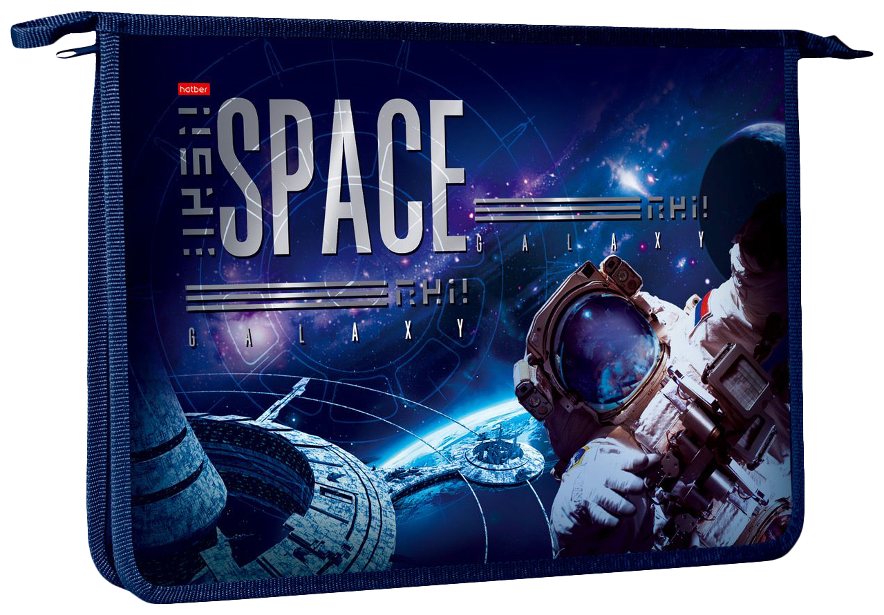 

Папка для тетрадей Hatber Space А4 2 отделения на молнии