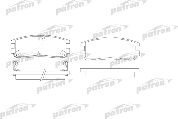 

Тормозные колодки PATRON дисковые PBP1017