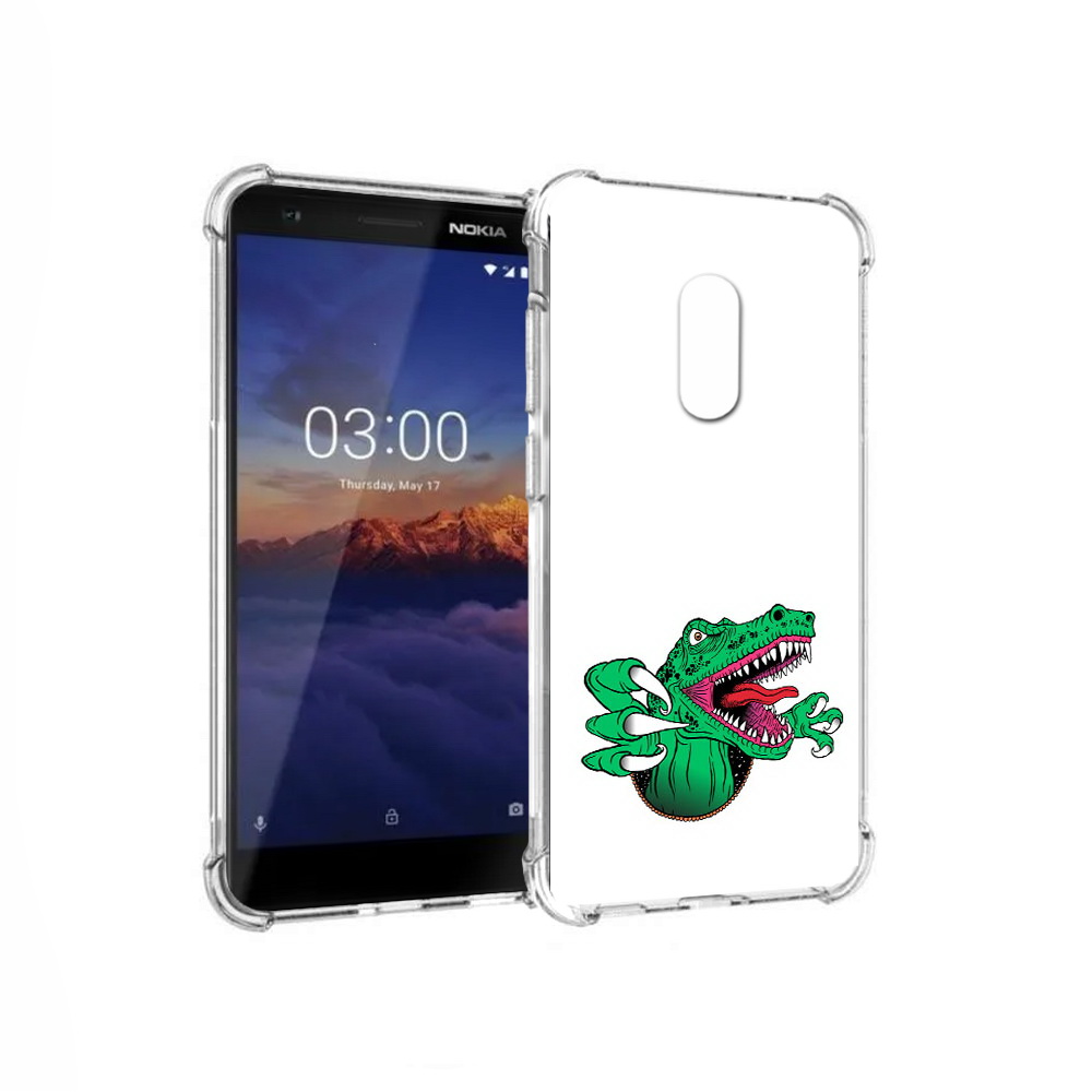 

Чехол MyPads Tocco для Nokia 3.1 крокодил (PT114125.119.417), Прозрачный, Tocco