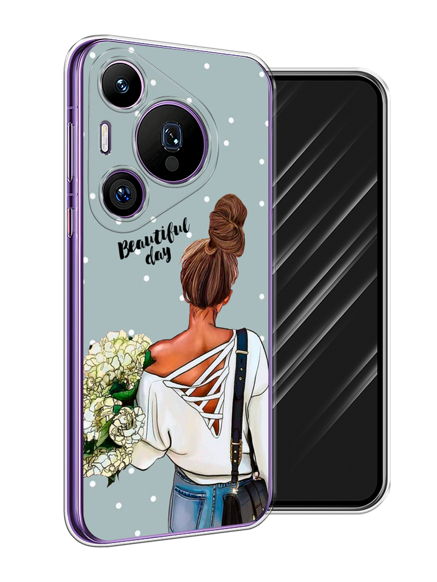 

Чехол Awog на Huawei Pura 70 Pro/70 Pro Plus "Beautiful day", Голубой;коричневый;бежевый, 6124450-1