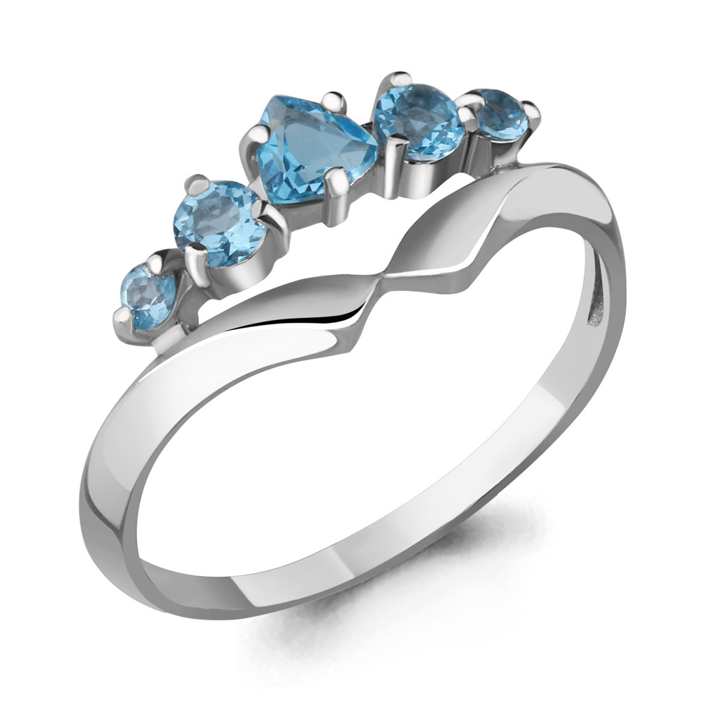 фото Кольцо из серебра с топазом р. 16,5 aquamarine 6568705_925_р