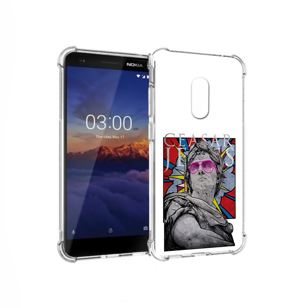 

Чехол MyPads Tocco для Nokia 3.1 крутая статуя свободы (PT114125.119.423), Прозрачный, Tocco