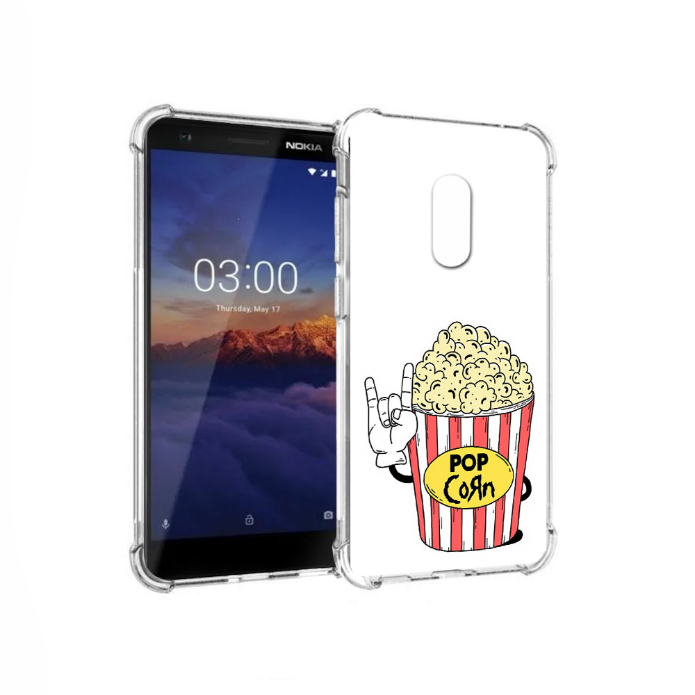 

Чехол MyPads Tocco для Nokia 3.1 крутой попкорн (PT114125.119.427), Прозрачный, Tocco