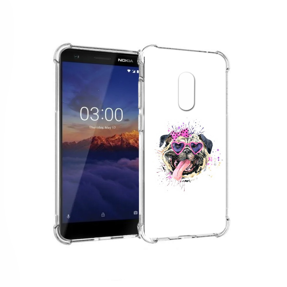 

Чехол MyPads Tocco для Nokia 3.1 Веселая собака (PT114125.119.43), Прозрачный, Tocco