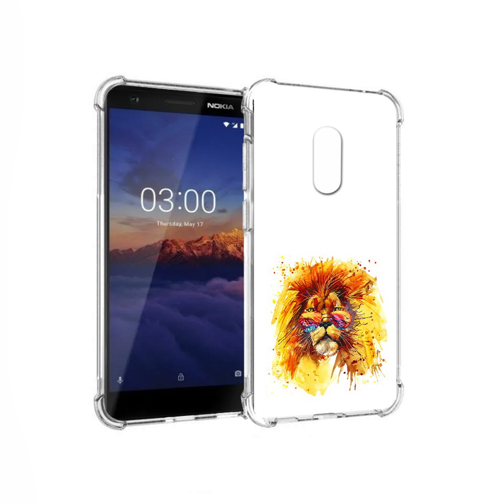 

Чехол MyPads Tocco для Nokia 3.1 лев в очках (PT114125.119.436), Прозрачный, Tocco