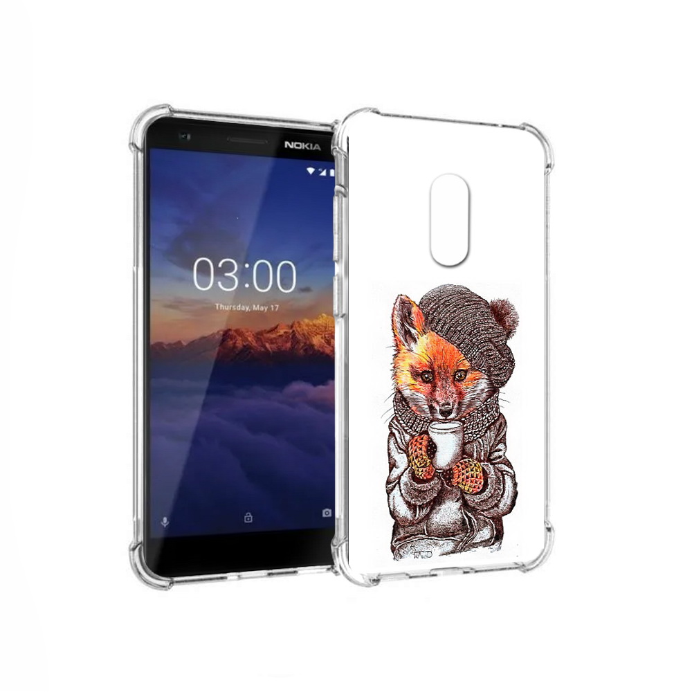 

Чехол MyPads Tocco для Nokia 3.1 лиса в шапке (PT114125.119.437), Tocco