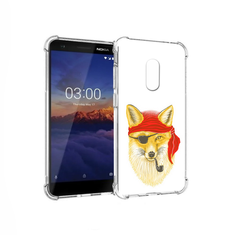 

Чехол MyPads Tocco для Nokia 3.1 лиса-пират (PT114125.119.440), Прозрачный, Tocco