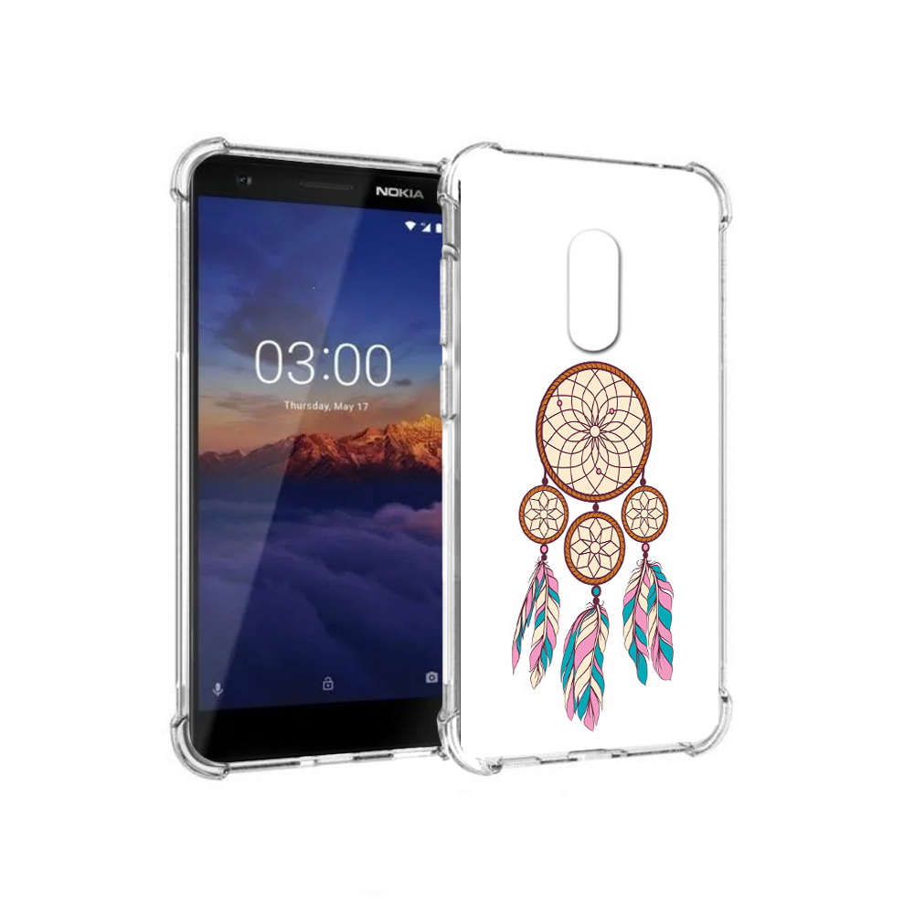 

Чехол MyPads Tocco для Nokia 3.1 ловец снов бежевый (PT114125.119.442), Прозрачный, Tocco