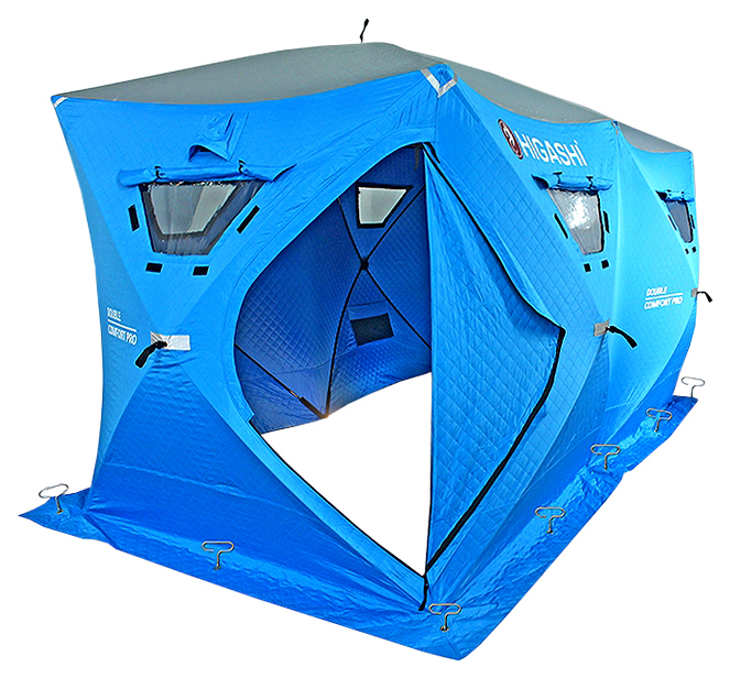 Палатка Higashi Double Comfort Pro, для рыбалки, 6 мест, синий