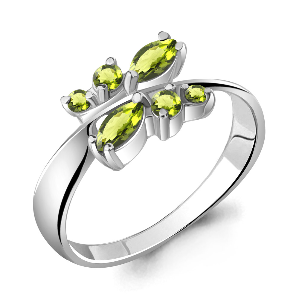 

Кольцо из серебра с хризолитом р. , Aquamarine 6568907_925_р, 6568907_925_р