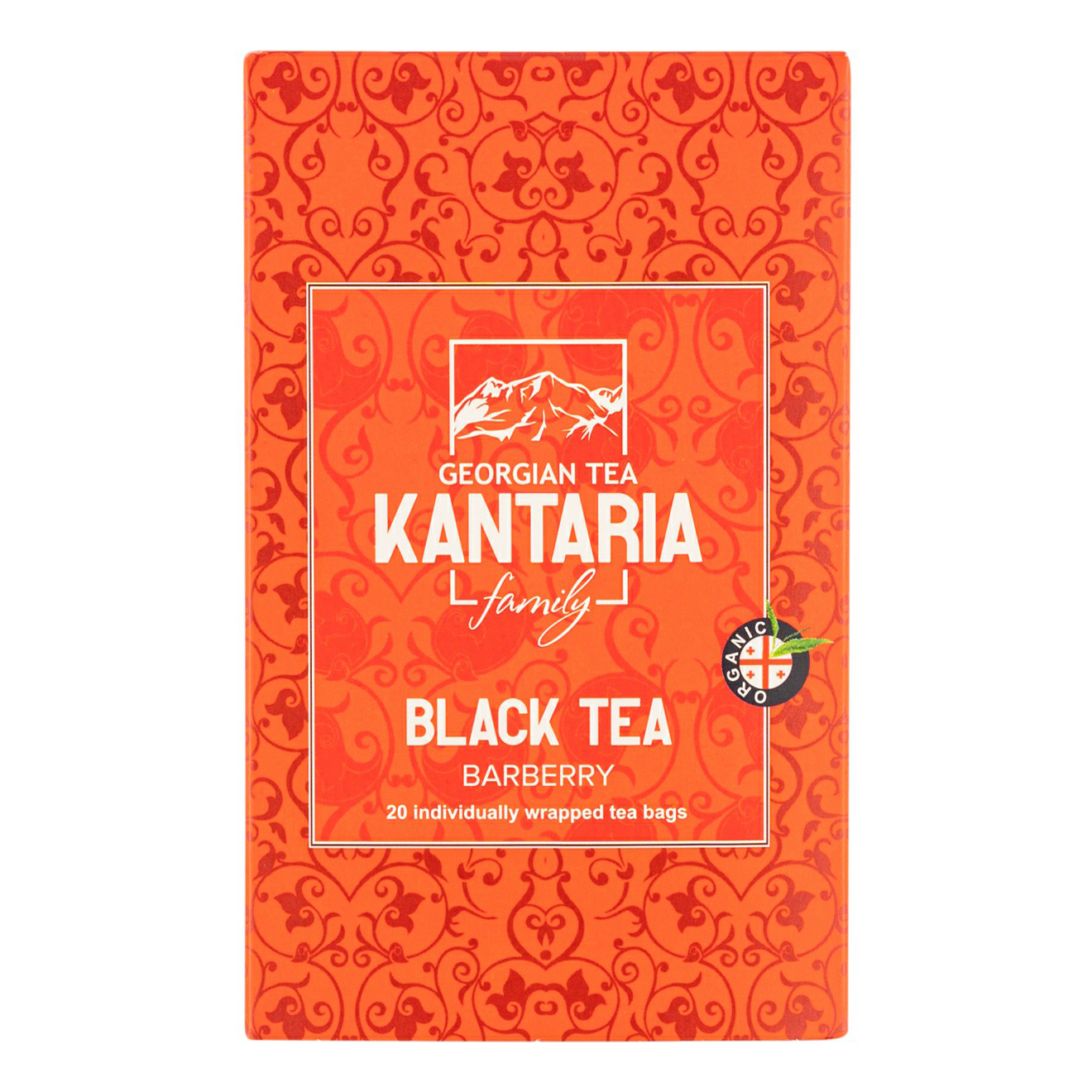 Чай черный Kantaria клубника в пирамидках 2,5 г x 20 шт