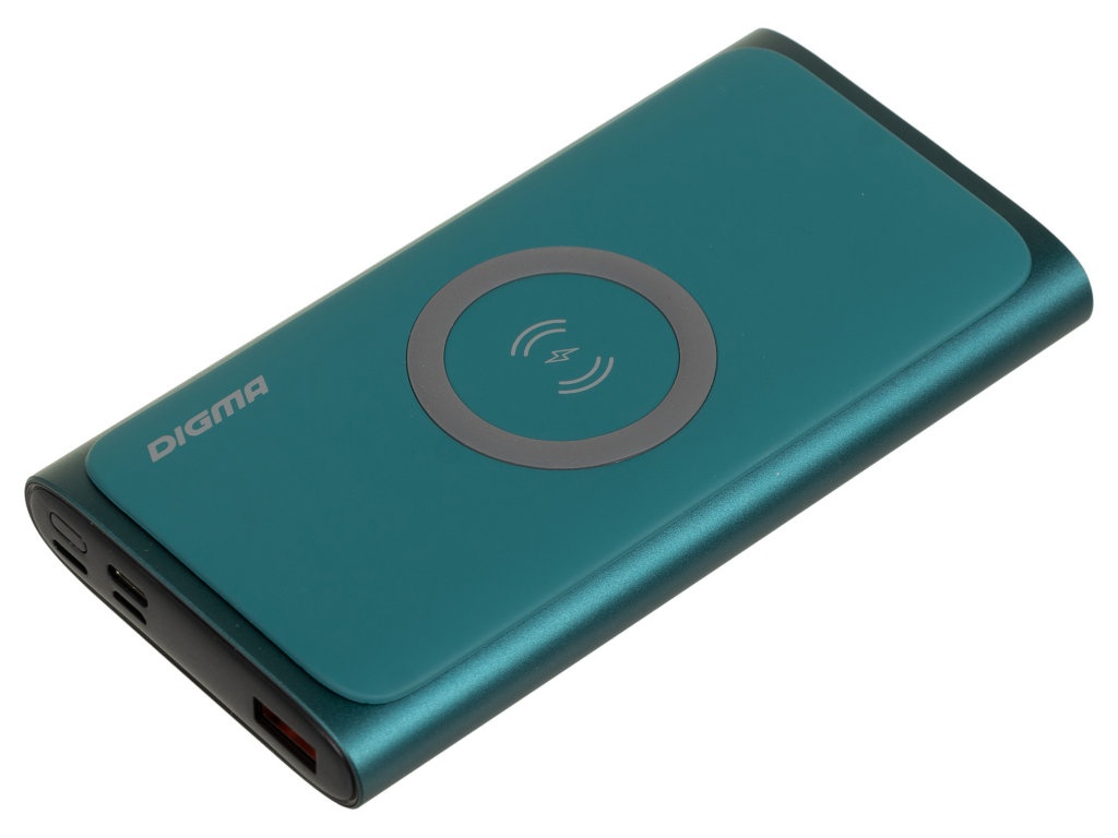 

Внешний аккумулятор Digma DGPQ10G 10000mAh 3A QC PD 20W Green, DGPQ10G