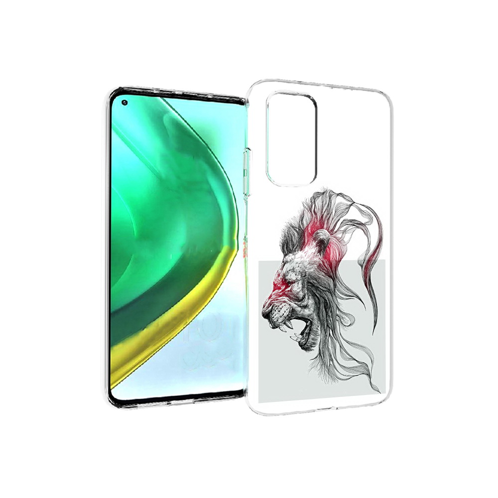 

Чехол MyPads Tocco для Xiaomi Mi 10T Pro разъяренный лев (PT154683.267.576), Прозрачный, Tocco
