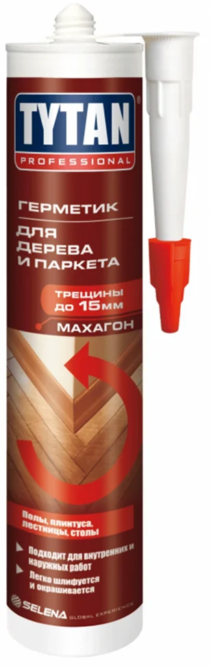 

Герметик акриловый для дерева и паркета TYTAN Professional, махагон 310мл