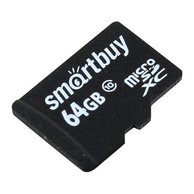 Карта памяти 64GB MicroSD class 10 + SD адаптер SMART BUY  1шт