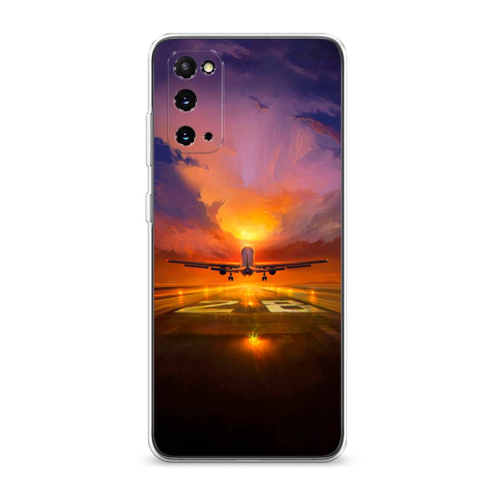 

Чехол на Samsung Galaxy S20 "Самолет на посадке", Оранжевый;синий, 29250-6