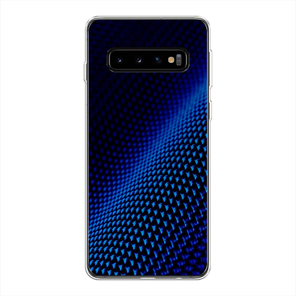 

Чехол Awog на Samsung Galaxy S10 + "Синий карбон", Разноцветный, 27150-3