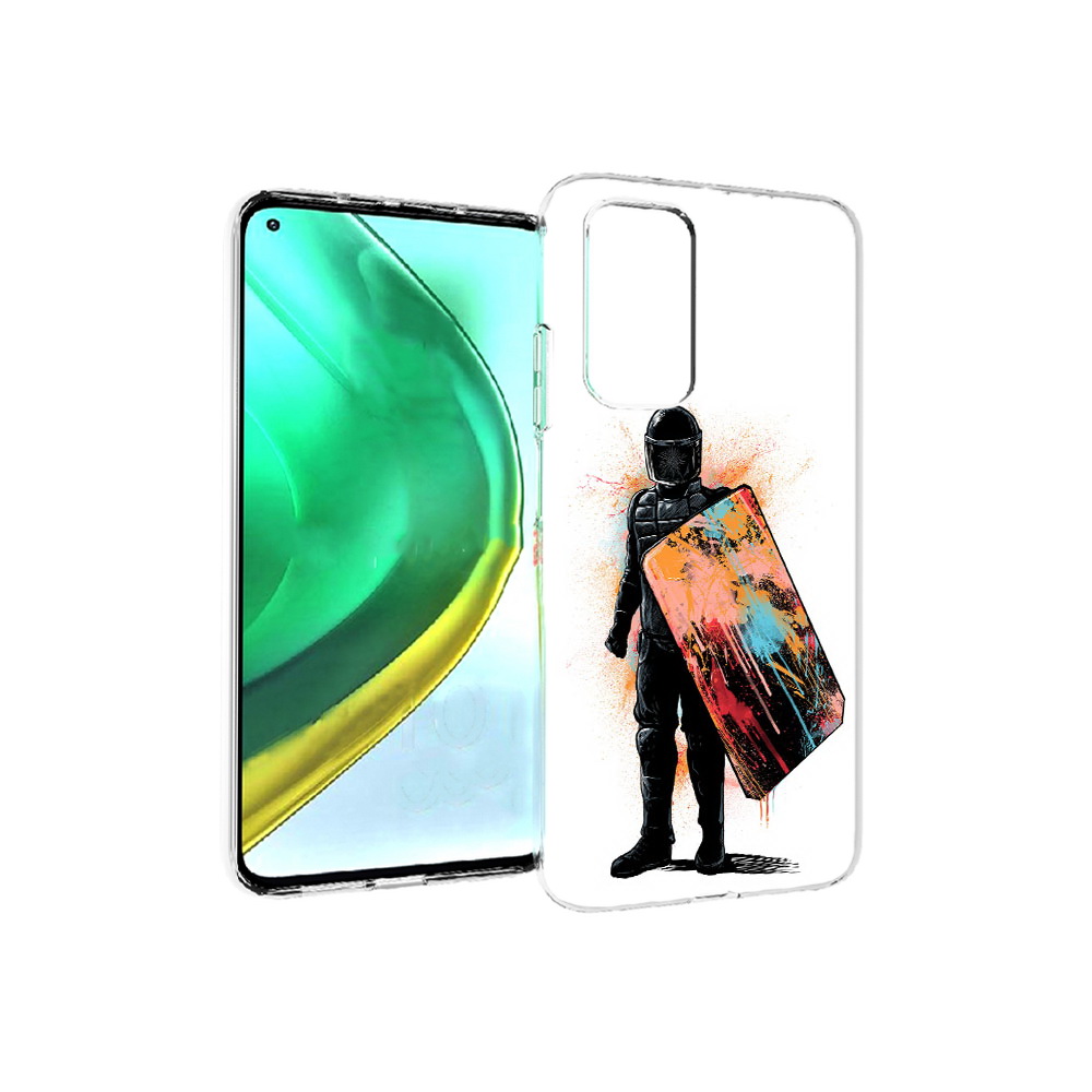 

Чехол MyPads Tocco для Xiaomi Mi 10T Pro солдат с красочным щитом (PT154683.267.614), Прозрачный, Tocco