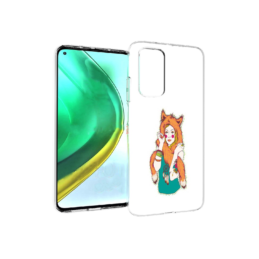 

Чехол MyPads Tocco для Xiaomi Mi 10T Pro Девушка лиса (PT154683.267.62), Прозрачный, Tocco